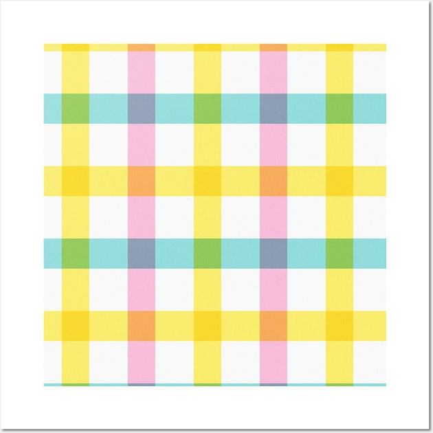 Colorful Square Pattern Wall Art by BlackRose Store